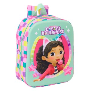 Kinderrucksack Gabby's Dollhouse Bunt 22 x 27 x 10 cm 3D
