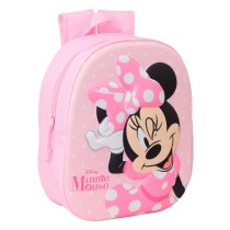 Kinderrucksack Minnie Mouse Rosa 27 x 33 x 10 cm 3D