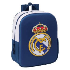 Kinderrucksack Real Madrid C.F. Schwarz 22 x 27 x 10 cm 3D