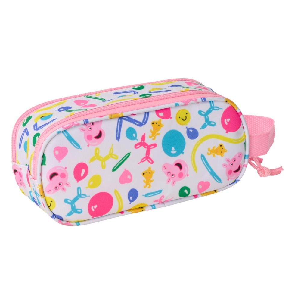Double Carry-all Peppa Pig Blue White Pink 21 x 8 x 6 cm 3D