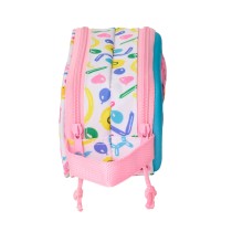 Zweifaches Mehrzweck-Etui Peppa Pig Blau Weiß Rosa 21 x 8 x 6 cm 3D
