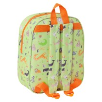 Kinderrucksack Safta Neongrün 22 x 27 x 10 cm 3D
