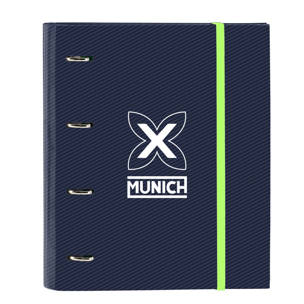 Ringbuch Munich Blue indigo Blau 27 x 32 x 3.5 cm