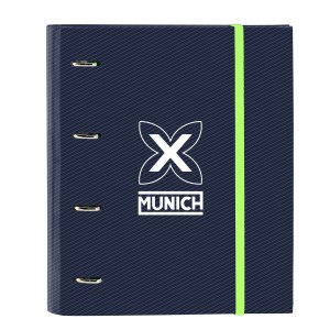 Reliure à anneaux Munich Blue indigo Bleu 27 x 32 x 3.5 cm