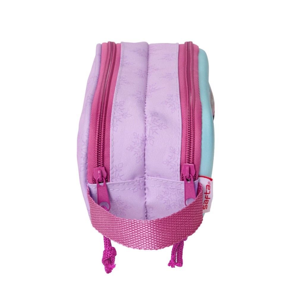 Zweifaches Mehrzweck-Etui Frozen Rosa Himmelsblau 21 x 8 x 6 cm 3D