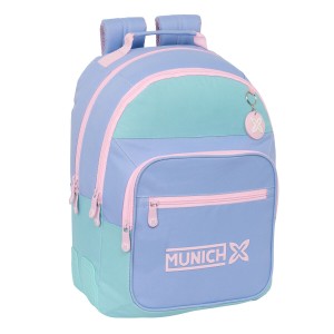 Schulrucksack Munich Mellow Blau Rosa Celeste 32 x 42 x 15 cm
