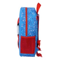 Child bag Spider-Man Red Navy Blue 27 x 33 x 10 cm 3D