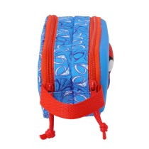 Double Carry-all Spider-Man Red Navy Blue 21 x 8 x 6 cm 3D