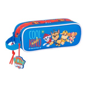 Zweifaches Mehrzweck-Etui The Paw Patrol Cool Blau Rot 21 x 8 x 6 cm