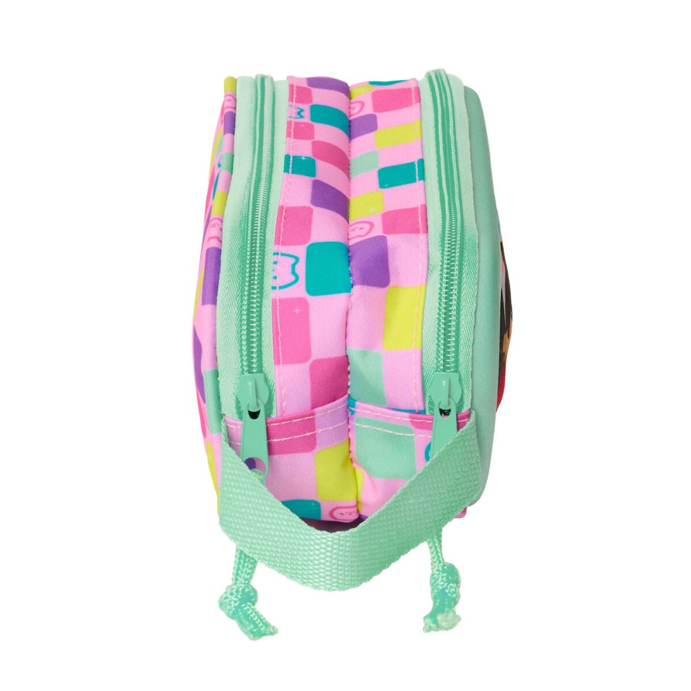 Zweifaches Mehrzweck-Etui Gabby's Dollhouse Bunt 21 x 8 x 6 cm 3D