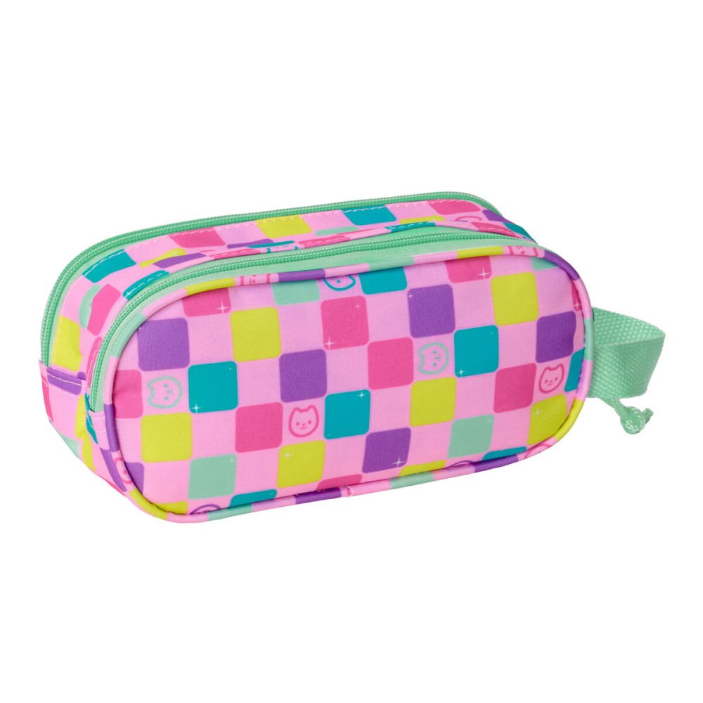 Zweifaches Mehrzweck-Etui Gabby's Dollhouse Bunt 21 x 8 x 6 cm 3D