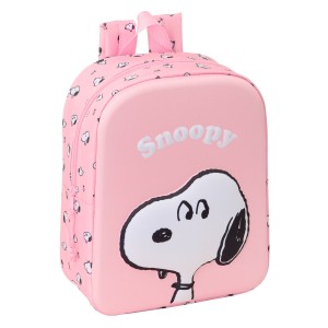 Kinderrucksack Snoopy Rosa 22 x 27 x 10 cm 3D