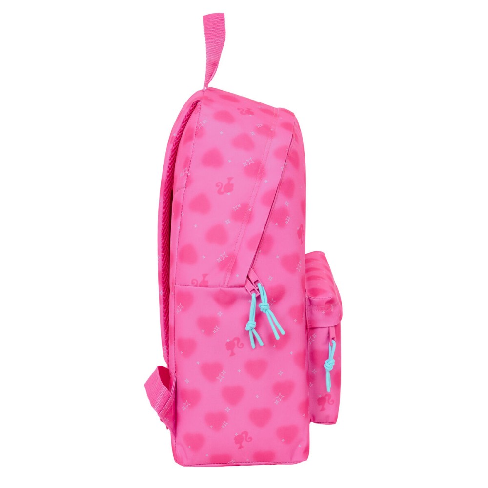 Schulrucksack Barbie Corazones Rosa 33 x 42 x 15 cm