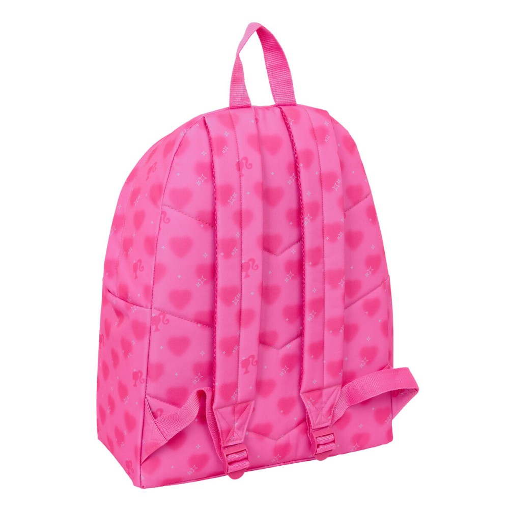 Schulrucksack Barbie Corazones Rosa 33 x 42 x 15 cm