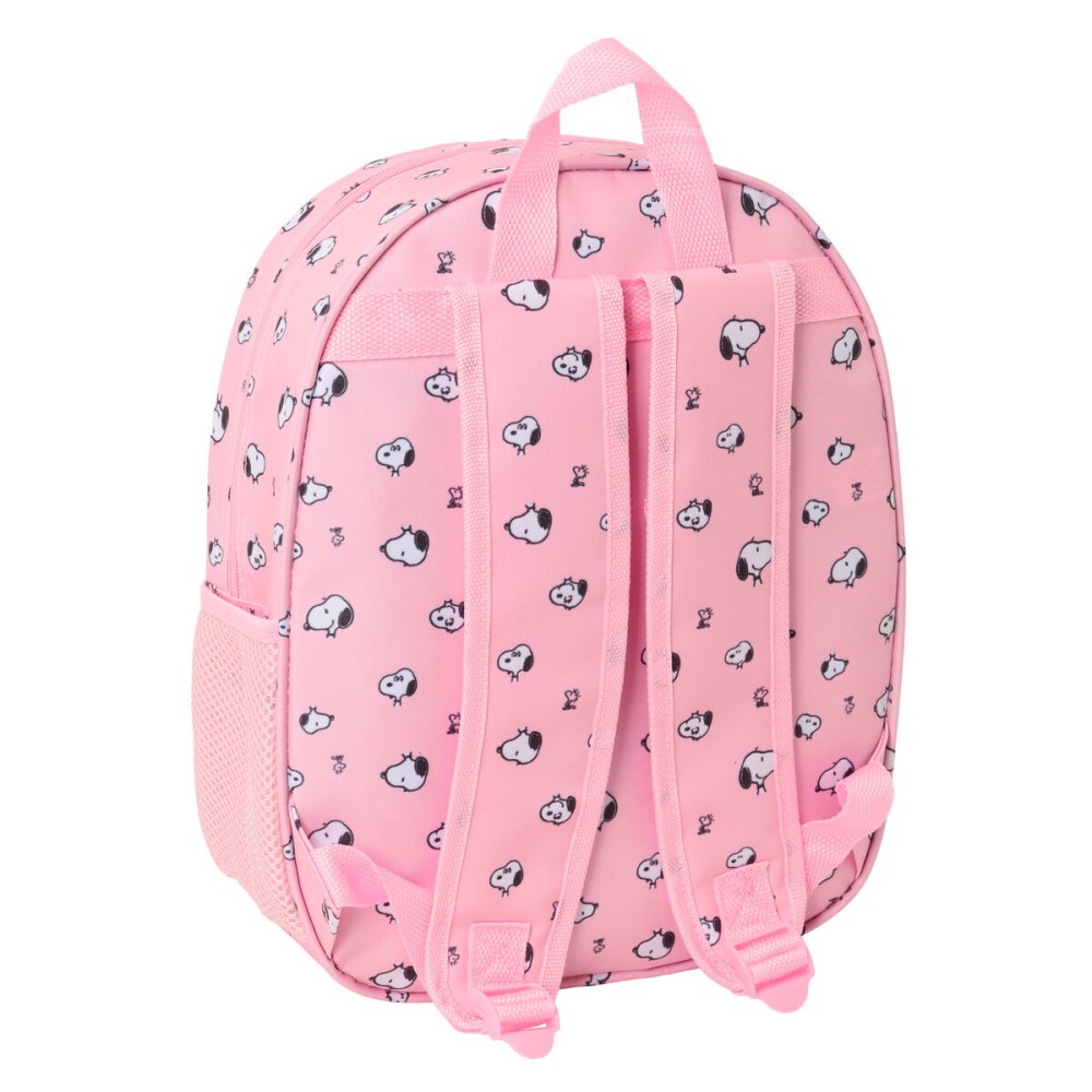 Sac à dos enfant Snoopy Rose 27 x 33 x 10 cm 3D