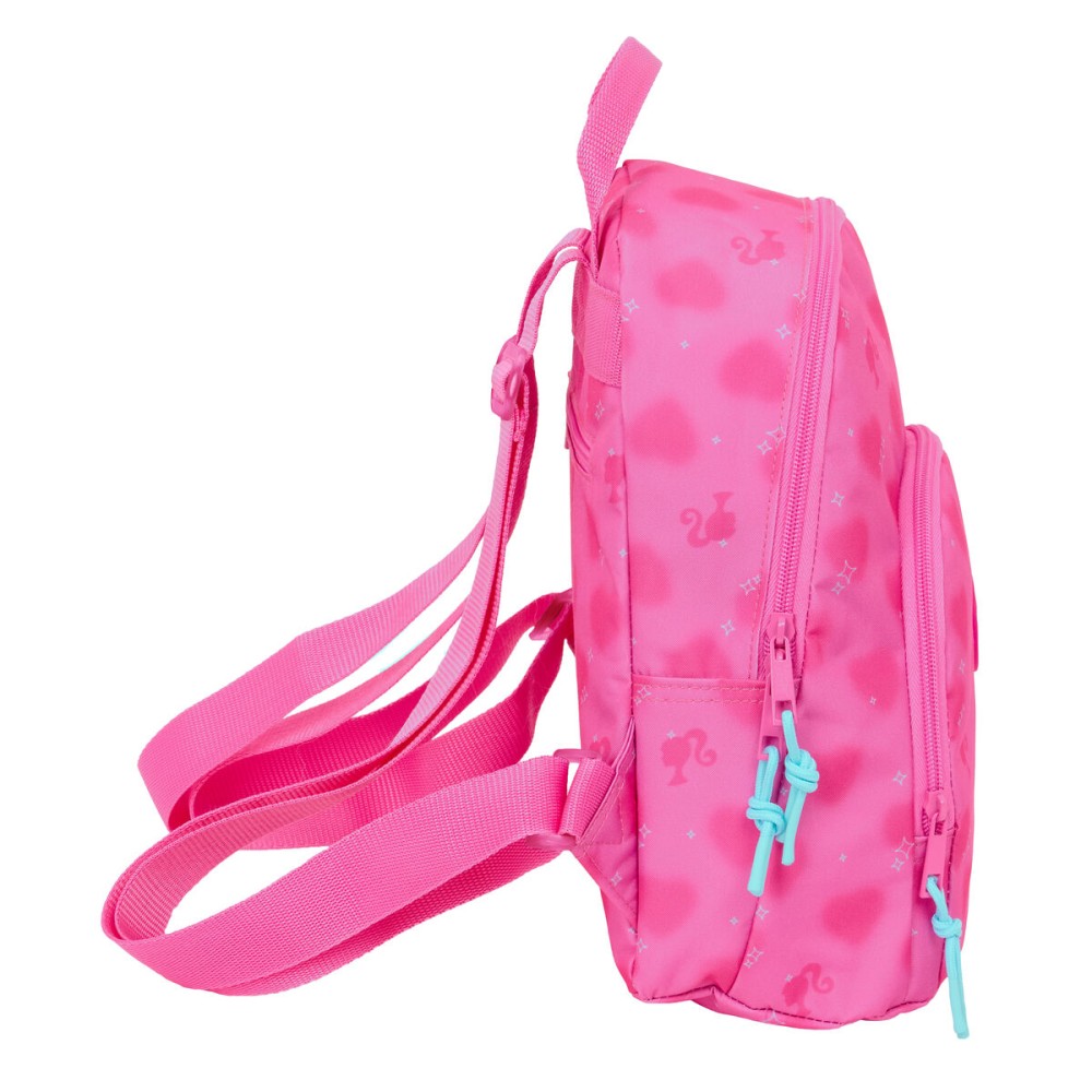 School Bag Barbie Corazones Pink 25 x 30 x 13 cm
