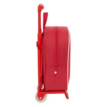 Schulrucksack mit Rädern Sevilla Fútbol Club Rot 22 x 27 x 10 cm