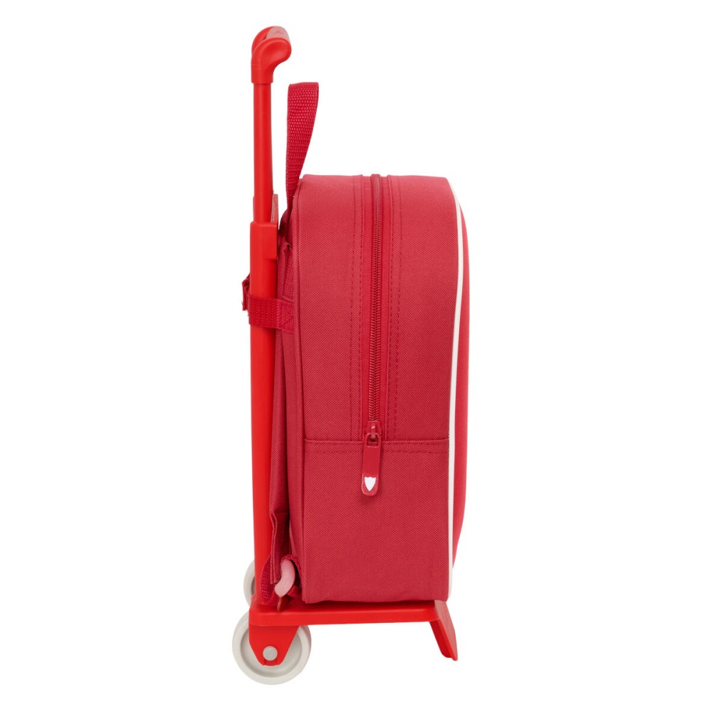 Cartable à roulettes Sevilla Fútbol Club Rouge 22 x 27 x 10 cm
