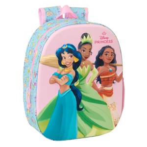 Kinderrucksack Frozen Rosa Himmelsblau 27 x 33 x 10 cm 3D
