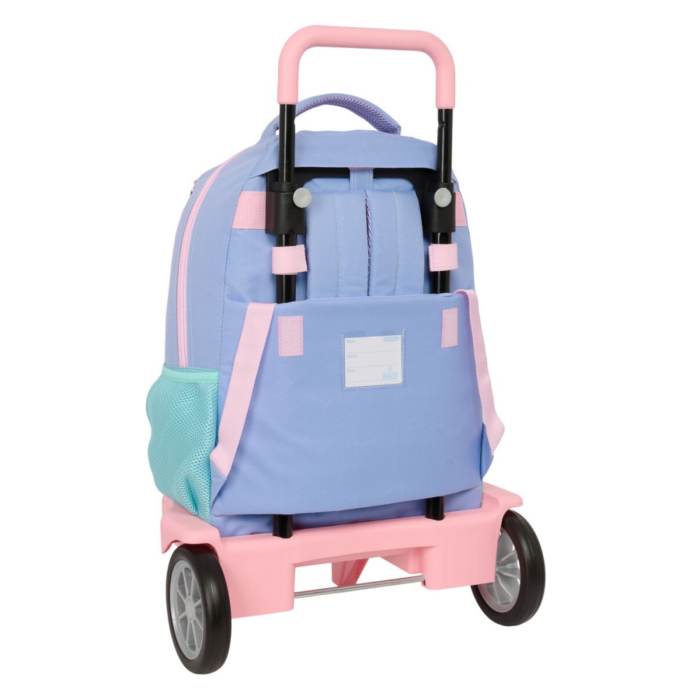 Cartable à roulettes Munich Mellow Bleu Rose Bleu ciel 33 x 45 x 22 cm