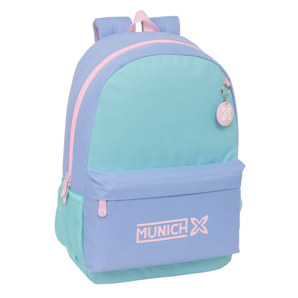 Schulrucksack Munich Mellow Blau Rosa Celeste 30 x 46 x 14 cm