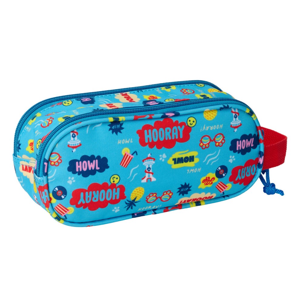 Zweifaches Mehrzweck-Etui The Paw Patrol Blau 21 x 8 x 6 cm 3D