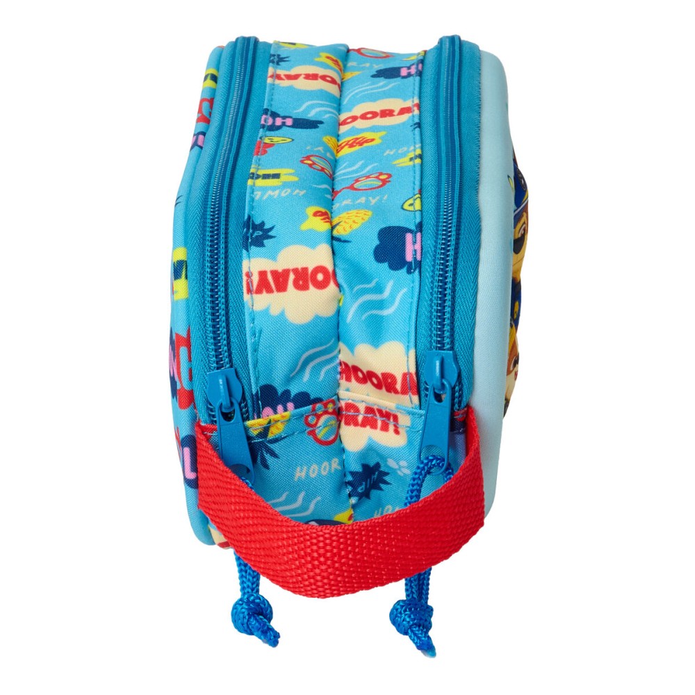 Zweifaches Mehrzweck-Etui The Paw Patrol Blau 21 x 8 x 6 cm 3D