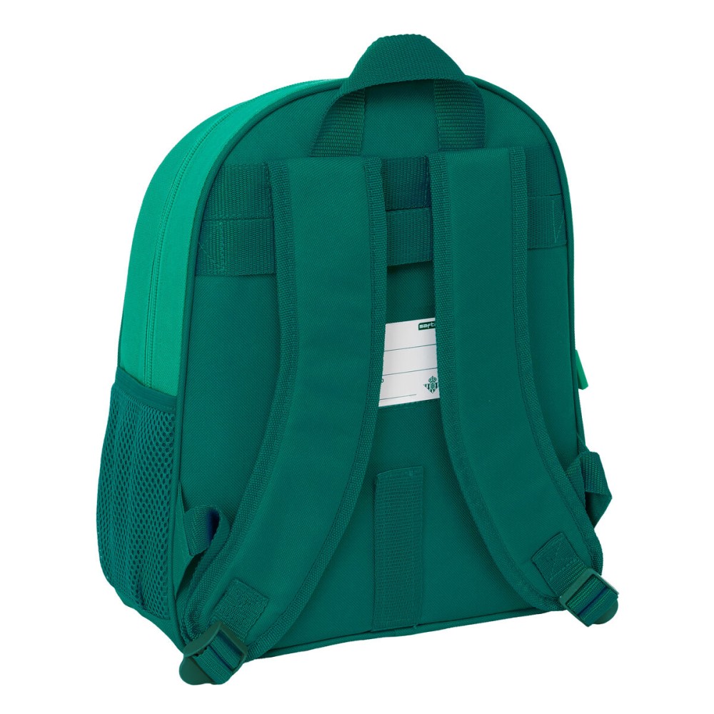 Schulrucksack Real Betis Balompié Aquamarin 28 x 34 x 10 cm