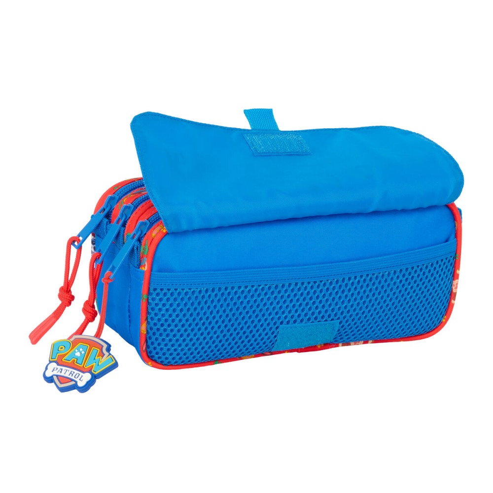 Dreifaches Mehrzweck-Etui The Paw Patrol Cool Blau Rot 21,5 x 10 x 8 cm