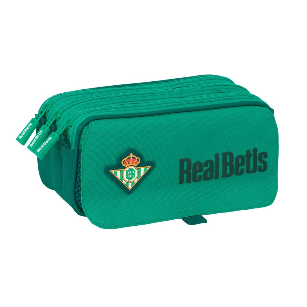 Dreifaches Mehrzweck-Etui Real Betis Balompié grün 21,5 x 10 x 8 cm