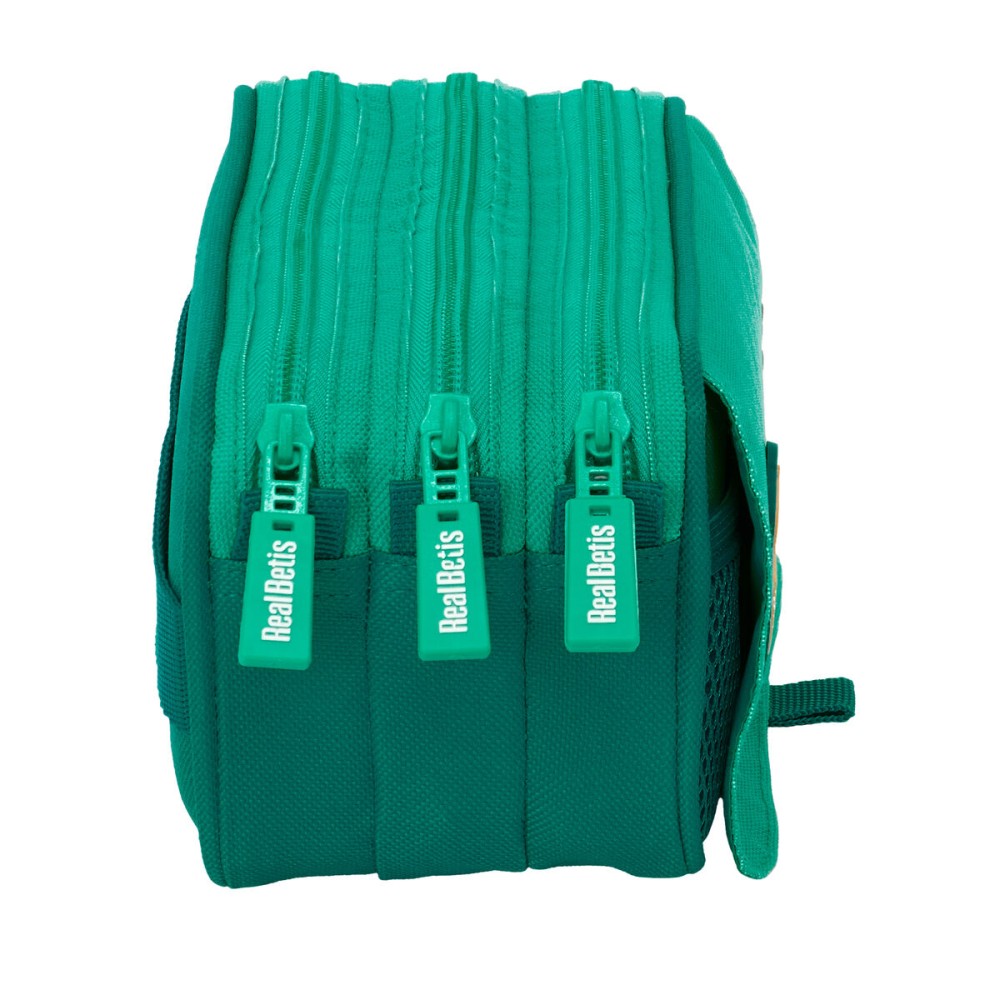 Dreifaches Mehrzweck-Etui Real Betis Balompié grün 21,5 x 10 x 8 cm