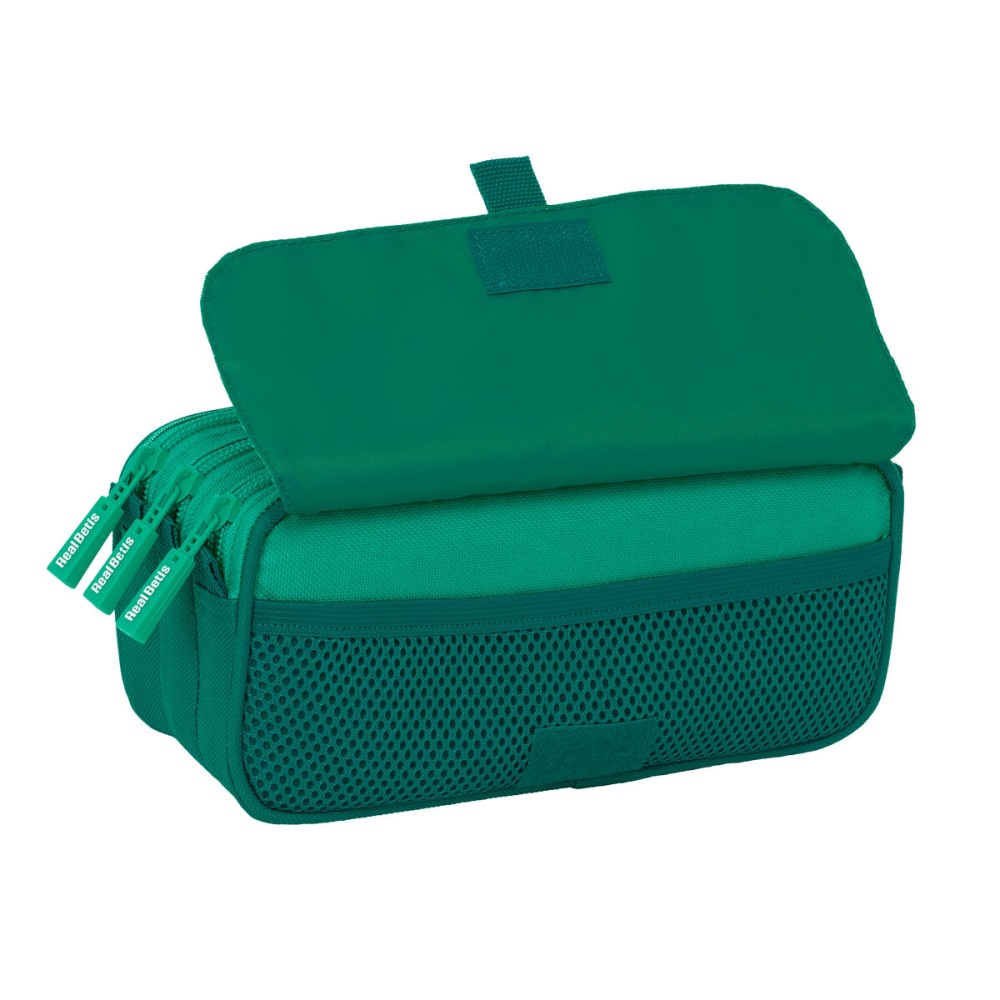 Dreifaches Mehrzweck-Etui Real Betis Balompié grün 21,5 x 10 x 8 cm