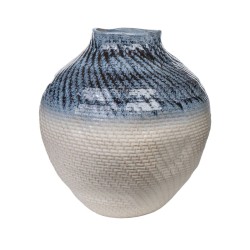 Vase Romimex Bleu Beige Porcelaine 36 x 39 x 37 cm