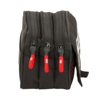Trousse Fourre-Tout Triple Munich Vulcan Noir 21,5 x 10 x 8 cm