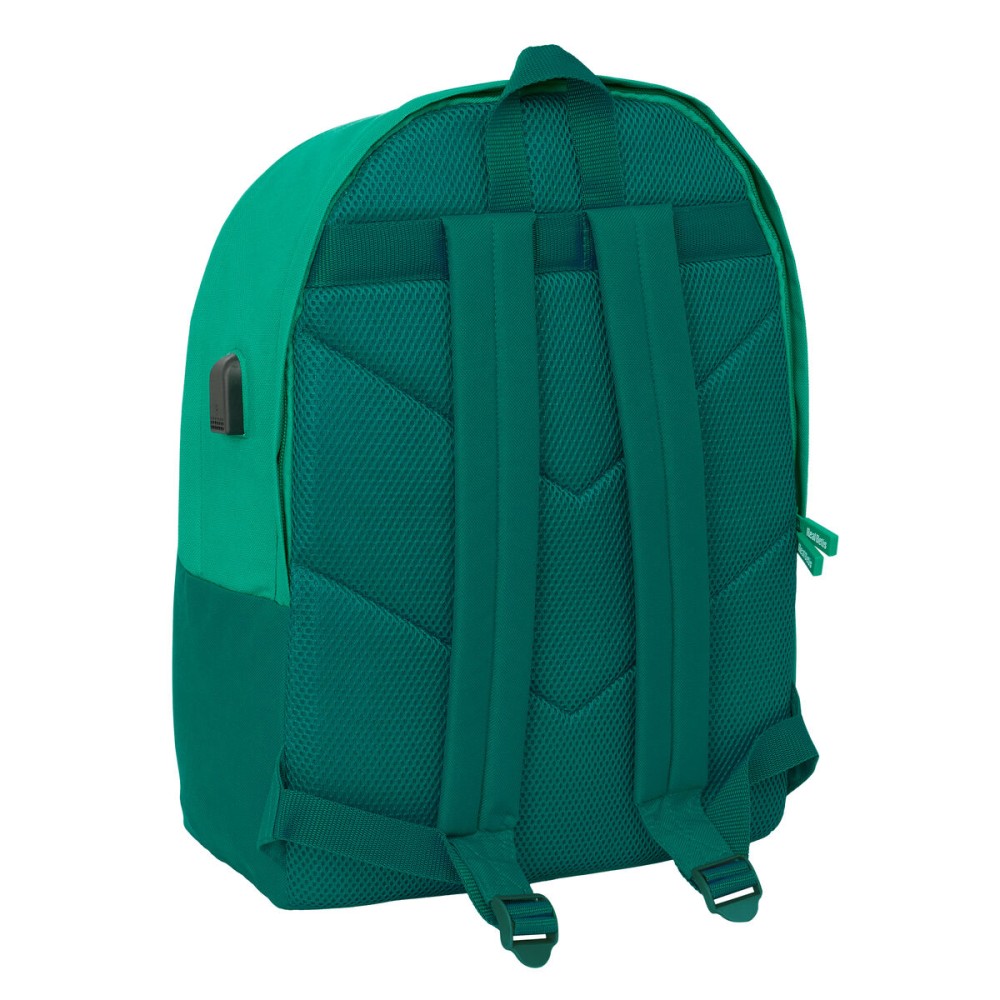 Rucksack for Laptop and Tablet with USB Output Real Betis Balompié Green
