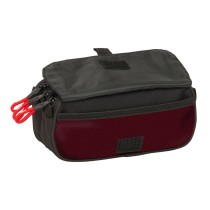Trousse Fourre-Tout Triple Munich Vulcan Noir 21,5 x 10 x 8 cm