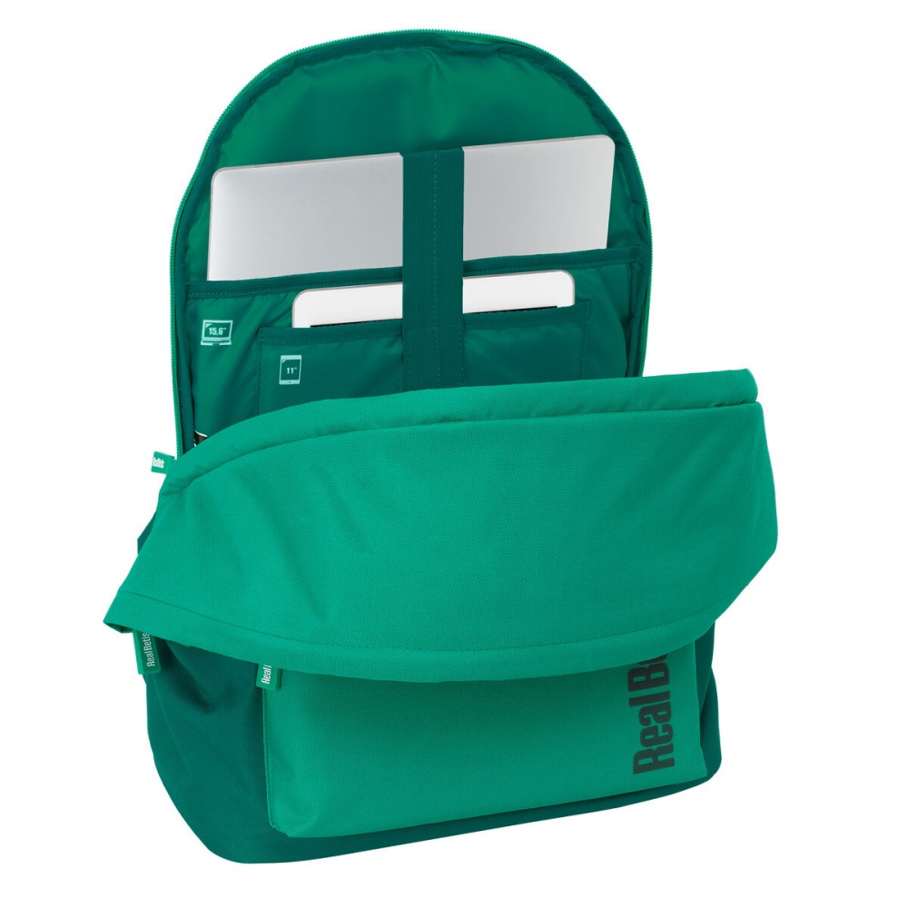 Rucksack for Laptop and Tablet with USB Output Real Betis Balompié Green