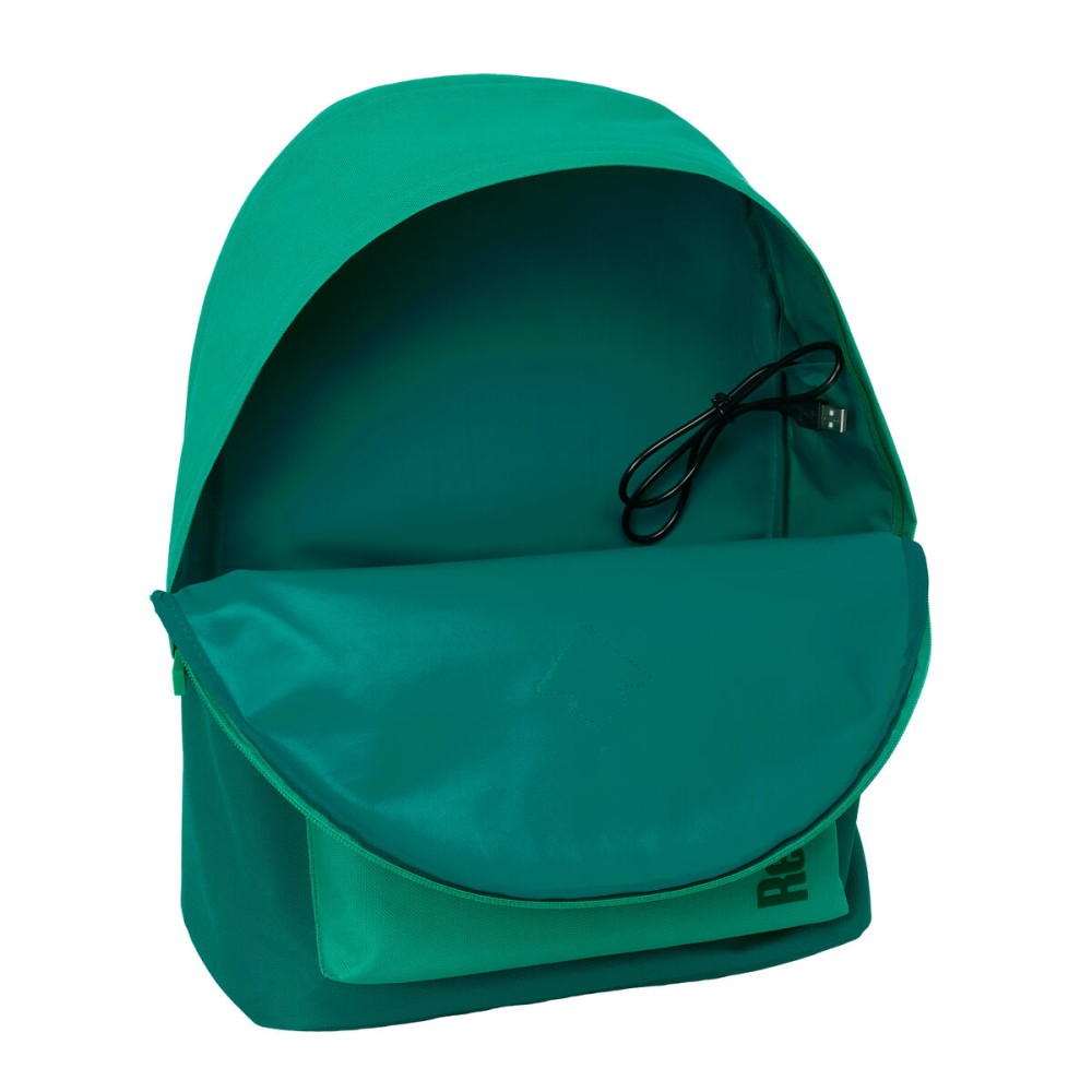 Rucksack for Laptop and Tablet with USB Output Real Betis Balompié Green