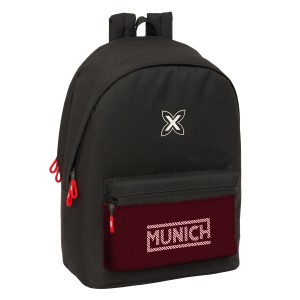 Schulrucksack Munich +usb munich Schwarz 31 x 44 x 18 cm