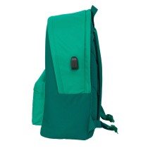 Rucksack for Laptop and Tablet with USB Output Real Betis Balompié Green