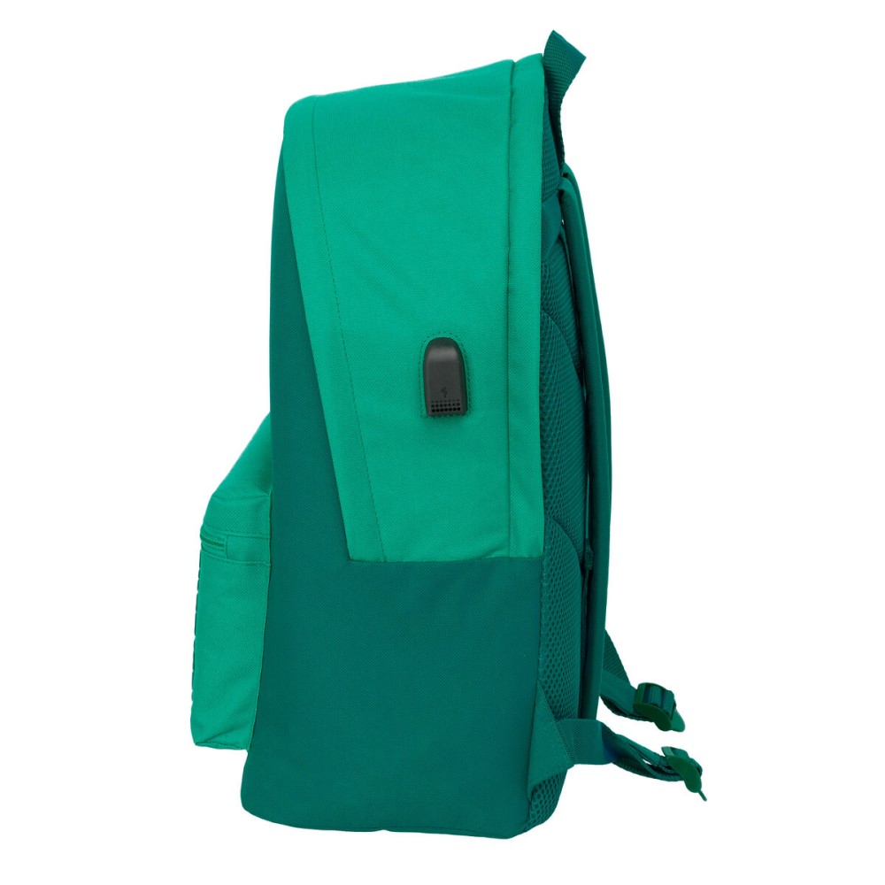 Rucksack for Laptop and Tablet with USB Output Real Betis Balompié Green
