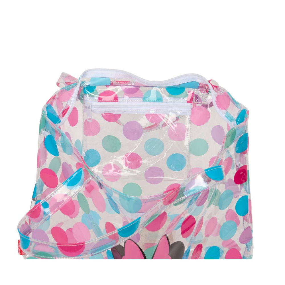 Shopping Bag Minnie Mouse Beach Multicolour Transparent 54 x 35 x 17 cm