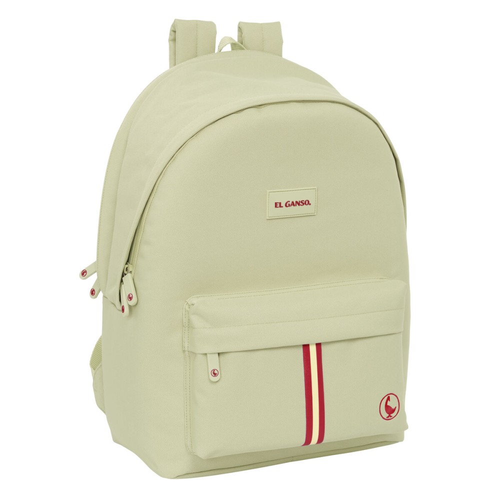 Laptop- und Tablet-Rucksack mit USB-Anschluss El Ganso Basics Beige