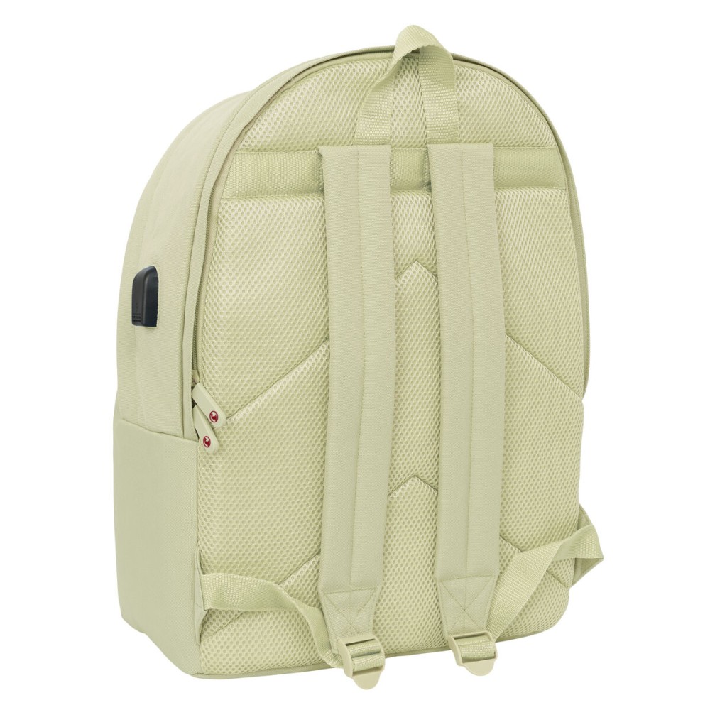 Laptop- und Tablet-Rucksack mit USB-Anschluss El Ganso Basics Beige