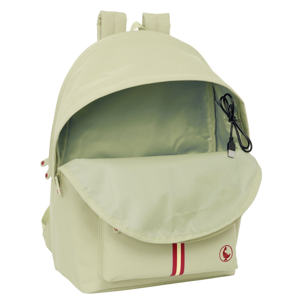 Laptop- und Tablet-Rucksack mit USB-Anschluss El Ganso Basics Beige