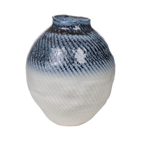 Vase Romimex Blau Beige Porzellan 26 x 31 x 26 cm