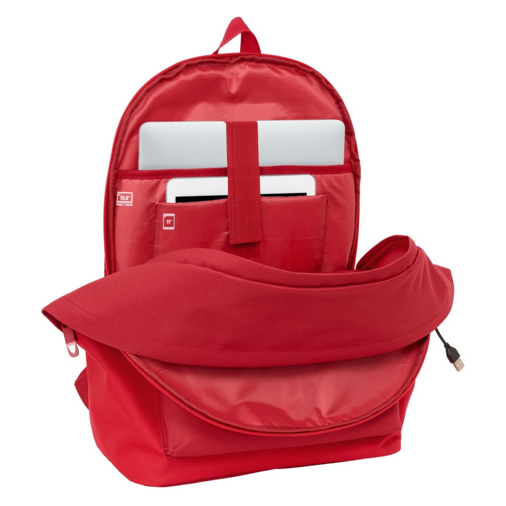 Rucksack for Laptop and Tablet with USB Output Sevilla Fútbol Club Red