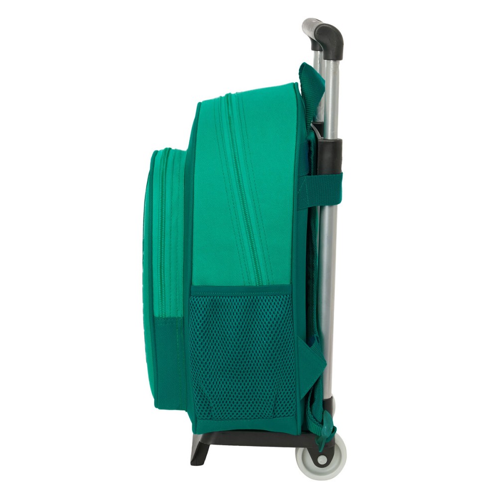 Schulrucksack mit Rädern Real Betis Balompié grün 28 x 34 x 10 cm