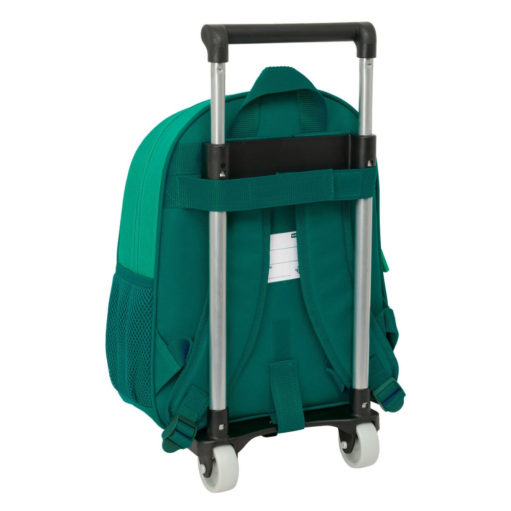 Schulrucksack mit Rädern Real Betis Balompié grün 28 x 34 x 10 cm