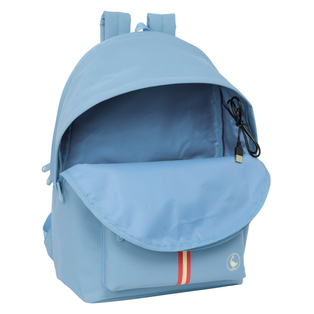 Laptop- und Tablet-Rucksack mit USB-Anschluss El Ganso Basics Blau